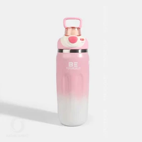 تراول ماگ BE YOURSELF حجم 500ML (صورتی)