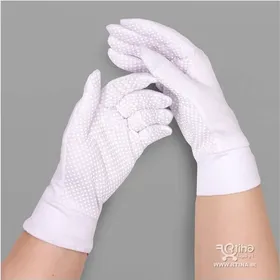 دستکش رانندگی نخی زنانه/ کف ژله ای ضد حساسیت