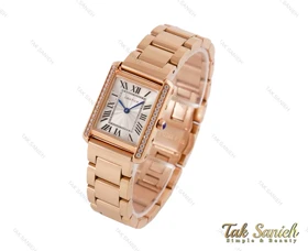 ساعت مچی کارتیه تانک زنانه دورنگین Cartier-3692-L