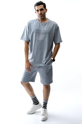 تیشرت آستین کوتاه باکسی مردانه