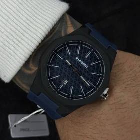 ساعت مچی ضد آب مردانه پیاما استخری ترند سورمه‌ای (آبی نفتی)