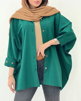 مانتو پانچ آستین دودکمه