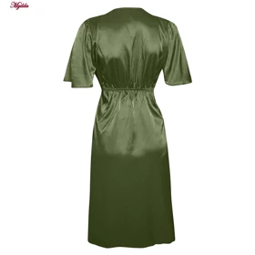 لباس خواب زنانه رنگ سبز مدل ساتن 5246-F08