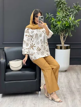 ست طرحدار جلو بسته