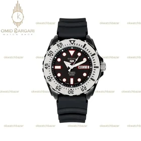 سیکو 5 بند رابر مشکی اتوماتیک Seiko 5 SRP601J1