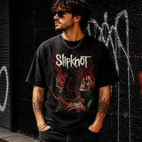 تیشرت طرح اسلیپنات slipknot کد 02