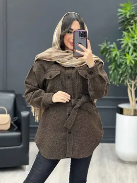 شکت جلو دکمه کمر دار