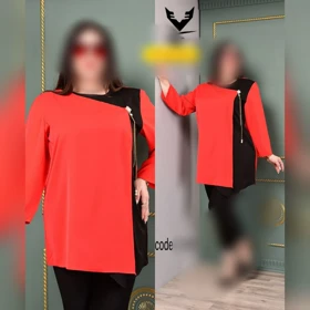 شومیز مجلسی زنانه قواره بزرگ الیزه