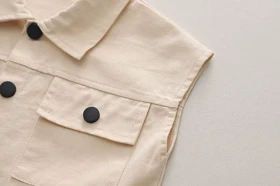 ست تاپ حلقه‌ای و شورتک جیب‌دار