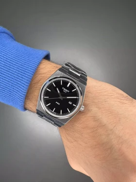 ساعت مچی تیسو پیاریکس صفحه مشکی طرحدار Tissot PRX