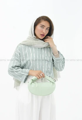 شومیز راه راه پفکی