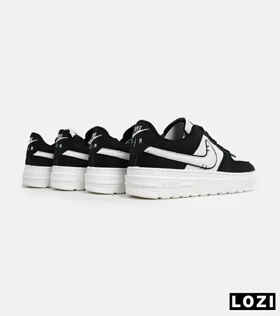 کفش مردانه و زنانه مشکی سفید NIKE AIR FORCE
