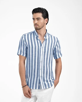 پیراهن مردانه راه راه کد 1885