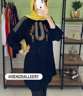 تونیک نخی گلدوزی