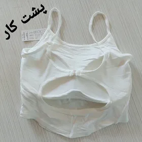 کراپ زنانه کاپ ثابت پشت‌باز