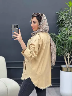 مانتو سرشانه پاگن پایین ریش
