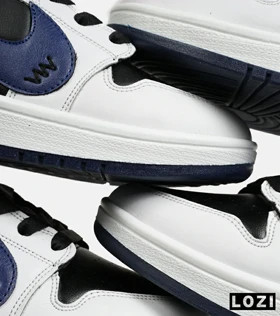 کفش کتانی مردانه و زنانه مشکی سفید آبی NIKE jordan 1