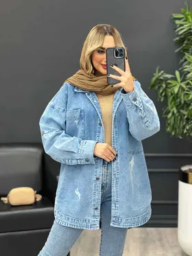 مانتو جین دو جیب