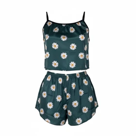 ست تاپ و شلوارک طرح گل 225