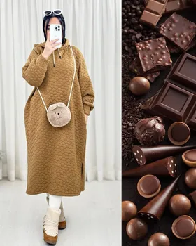 ست کلاه‌دار لانگ دورس پنبه‌ای