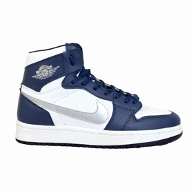کتانی اسپرت مردانه مدل نایک ایرجردن1 ساق‌دار Nike Air jordan1 رنگ سفید سرمه‌ای کد 51369