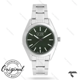 ساعت کرست مردانه 6381-1 صفحه سبز بند استیل Crest-11075-G