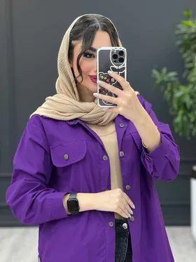 مانتو لینن جیب نما بغل سه دکمه