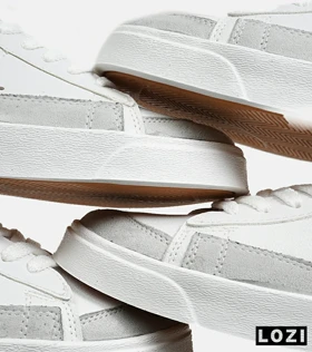 کفش نایک مردانه و زنانه سفید طوسی Nike Blazer Low 77
