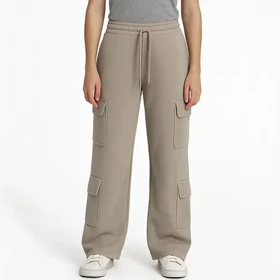 شلوار کارگو ریلکس فیت زنانه - 15241437