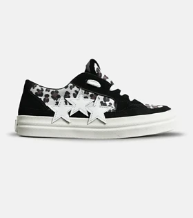 کفش اسنیکرزمشکی طوسی سفید Amiri Stars v2 مدل 7070