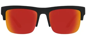 عینک آفتابی اسپای SPY Discord 5050 Soft Matte Black Translucent Orange