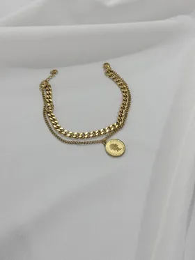 دستبند دولاین سکه ای
