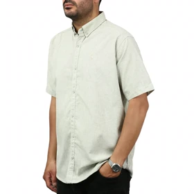 پیراهن آستین کوتاه لینن مردانه مدل 6215951