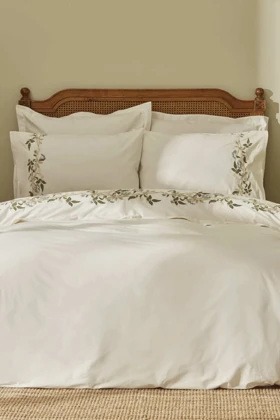 سرویس روتختی دو نفره Karaca Home مدل Nancy پنبه - سفید