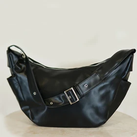 کیف زنانه فانتزی مدل قایقی کیف دوشی شیک و جادار روزمره (مشکی)