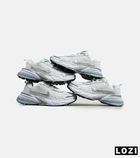 کفش کتانی مردانه و زنانه سفید طوسی Nike cushlon