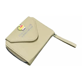 کیف پول و جا کارتی طرح جوجه اردک مدل MSN256-37 (کرم)
