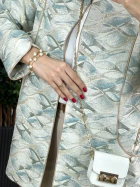 مانتو ژاکارد مغزی دوزی هدی