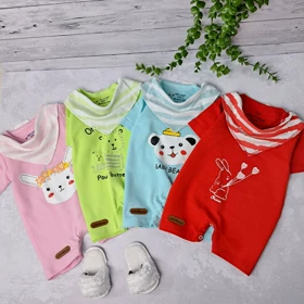 ست رامپر و دستمال گردن baby