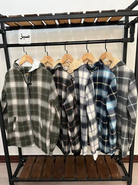 سویشرت چهارخانه کلاهدار 6110