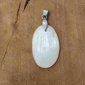 سنگ سلنایت کد 14 (به همراه زنجیر استیل و بند چرمی)