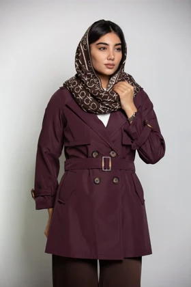 بارانی سانتانا دکمه دوبل میدی