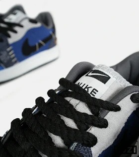 کفش کتانی مردانه و زنانه آبی مشکی طوسی NIKE jordan Vodoo مدل 6749