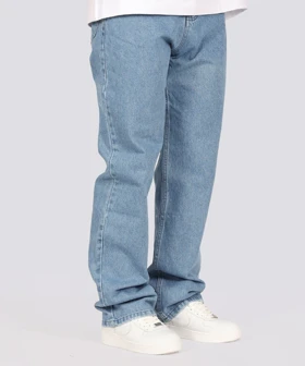 شلوار جین بگ مردانه آبی و ساده 0117