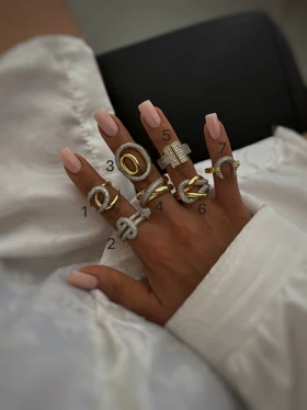 انگشترهای نگین‌دار