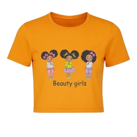 کراپ تیشرت آستین کوتاه زنانه مدل PJ1221