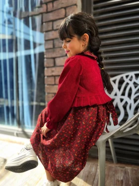 کت سارافن دخترانه یلدا گل‌گلی