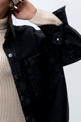 کت اف شولدر جین زنانه