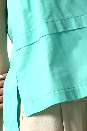 تاپ یقه گرد بغل چاک زنانه