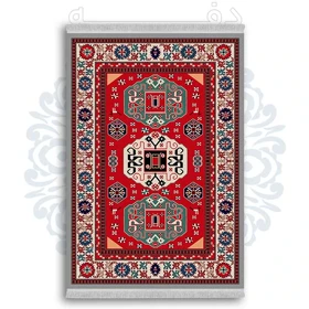 فرشینه از جنس پارچه هازان مخمل ترک طرح سنتی و مدرن برند دفه کد DDSS154